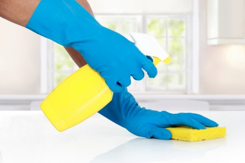 Professional office cleaning in Pimlico reception area