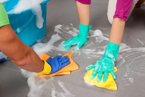 Oven cleaning specialist in Pimlico applying eco-friendly cleaning solution