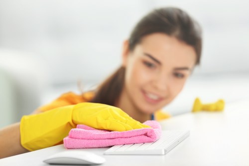 Waste handling and compliance during cleaning services
